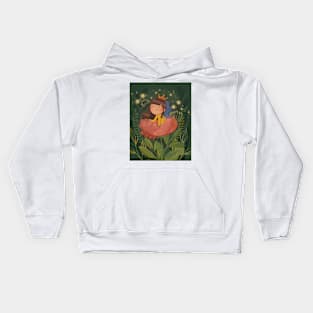 Green fairy princess Kids Hoodie